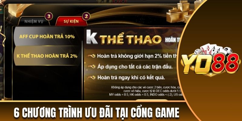 6 chương trình ưu đãi hấp dẫn tại cổng game