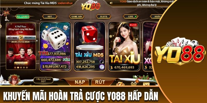 Hoàn trả cược Yo88