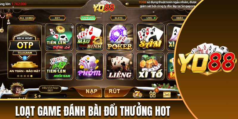 Loạt game đánh bài đổi thưởng hot không nên bỏ lỡ