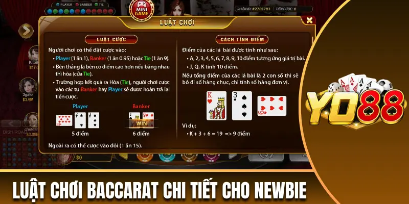 Tìm hiểu luật chơi game Baccarat là gì? Chi tiết cho newbie