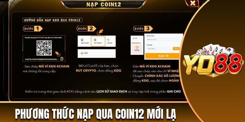 Phương thức nạp qua Coin12 mới lạ