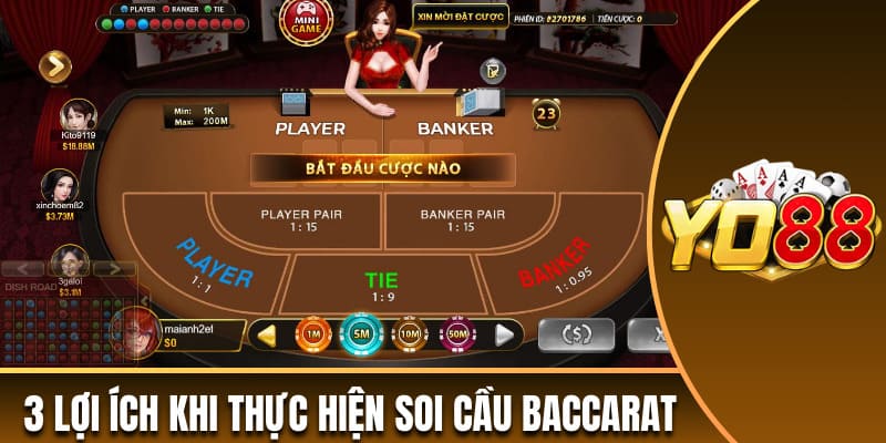 Tổng hợp 3 lợi ích khi thực hiện soi cầu bài Baccarat