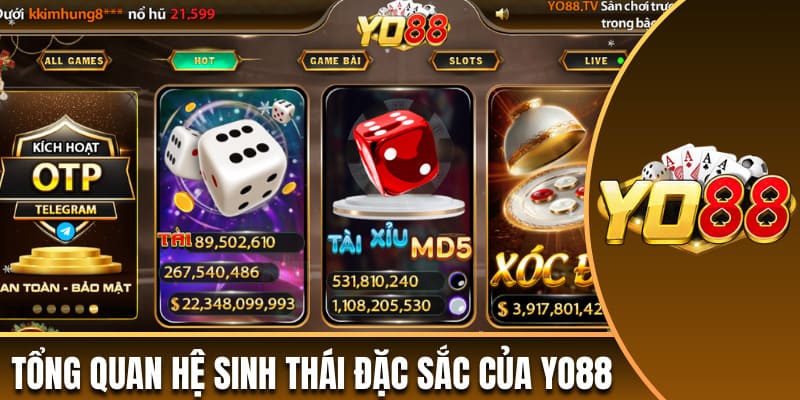 Tổng quan hệ sinh thái đặc sắc của Yo88